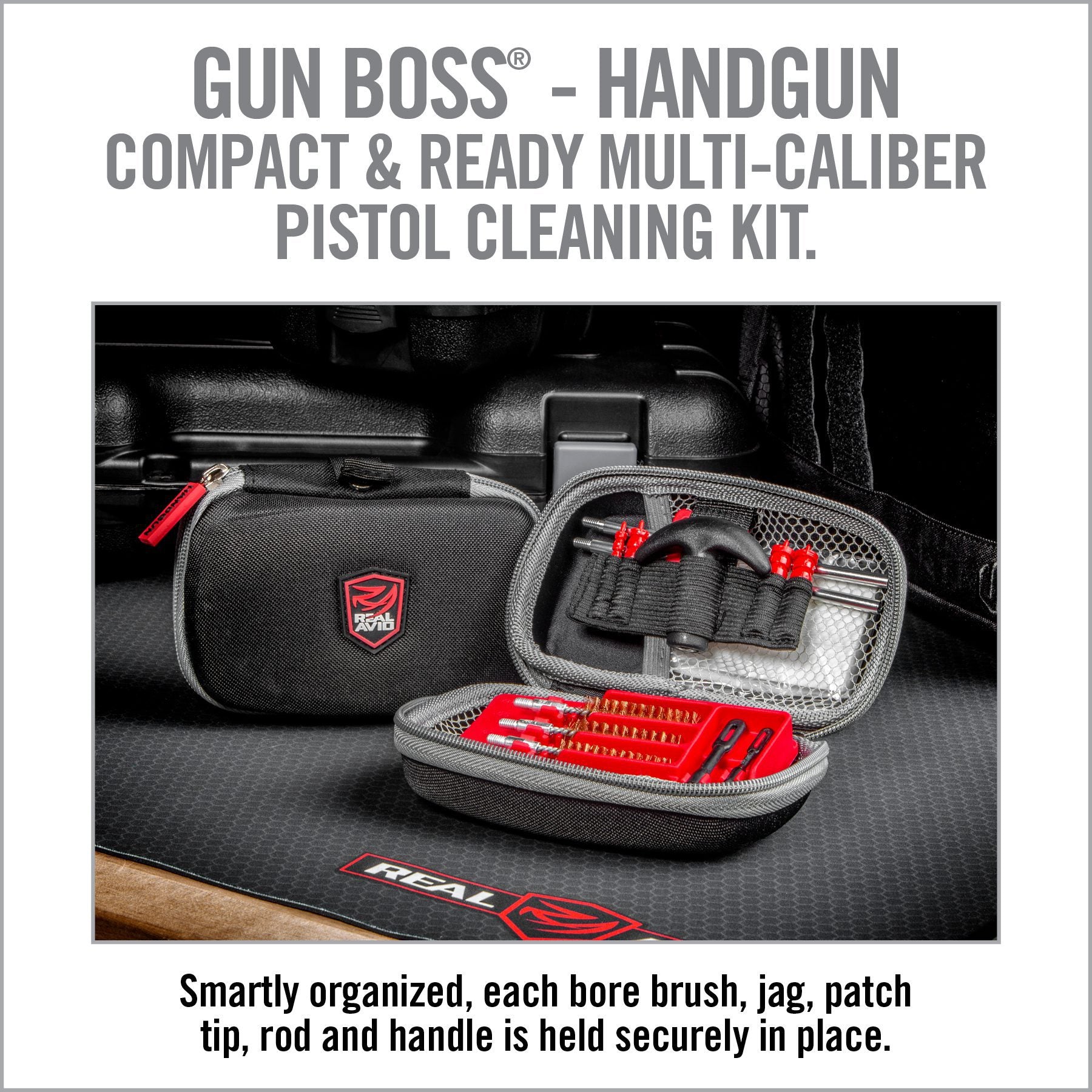 3 Image for Gun Boss® - Handgun Cleaning Kit-Real Avid