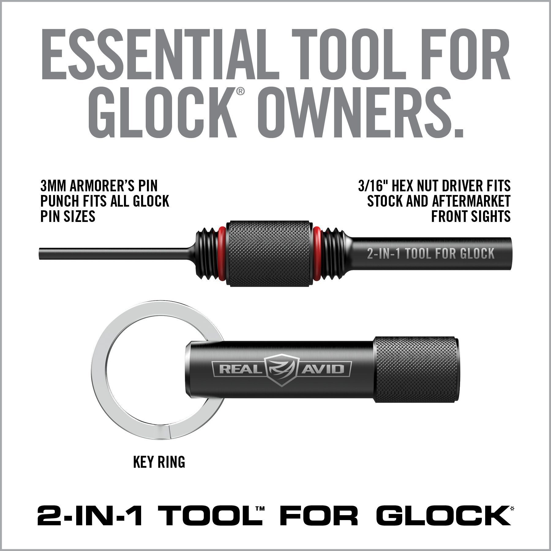 3rd Image for 2-in-1 Tool™ for Glock* - Real Avid