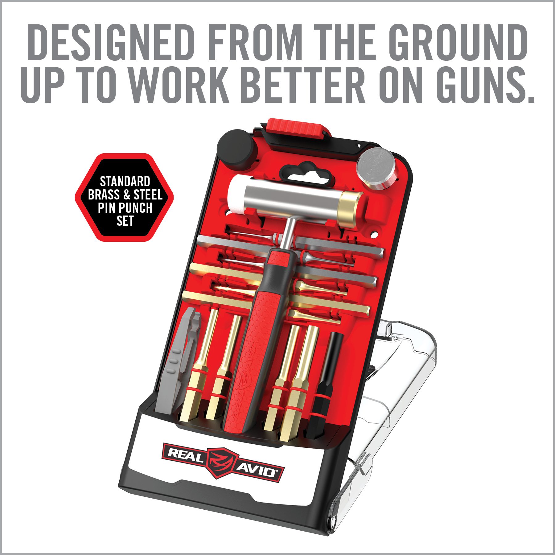 4 Image for Accu-Punch® Hammer with Brass & Steel Pin Punches-Real Avid