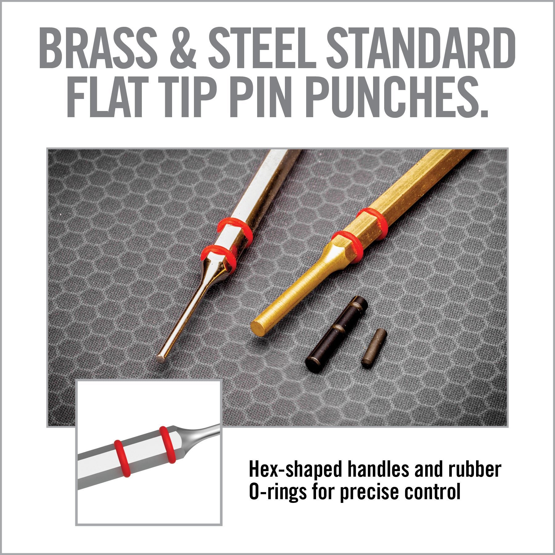 6 Image for Accu-Punch® Hammer with Brass & Steel Pin Punches-Real Avid