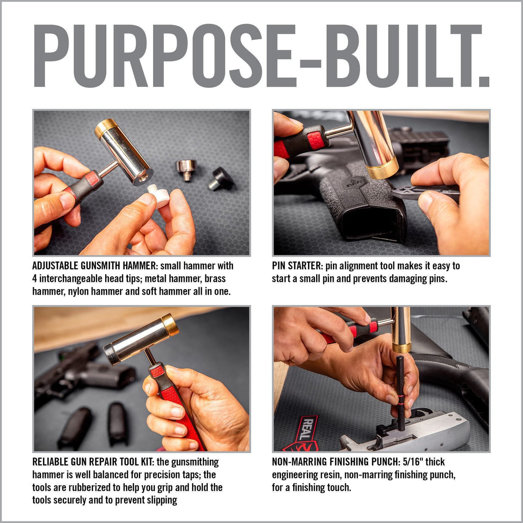 9 Image for Accu-Punch® Hammer with Brass & Steel Pin Punches-Real Avid