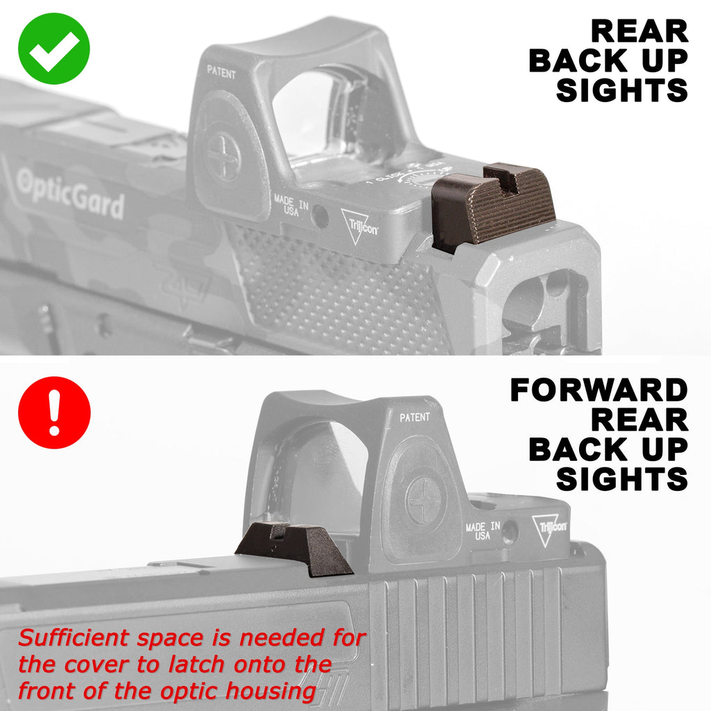OpticGard Scope Cover for Trijicon® RMR BackupSight Compatible Cover [ads-hide]